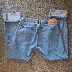 Levi's Light Blue Straight Leg Jeans